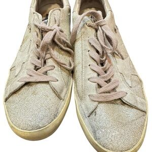 Golden Goose Silver Sparkle Superstar sneakers Size 8.